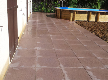 Terrasse pavé - Après