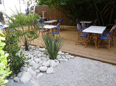 Terrasse bois en pin à Lyon